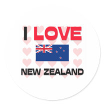 I Love New Zealand stickers by tshirtshirts I Love New Zealand stickers
