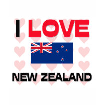 I Love New Zealand t-shirts