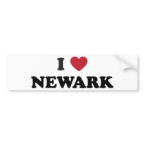 I Love Newark New Jersey Bumper Sticker