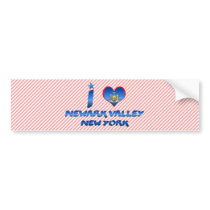 I love Newark Valley, New York Bumper Stickers