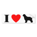 I Love Newfoundlands Bumper Sticker bumper stickers