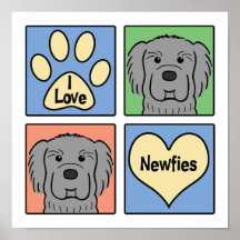 I Love Newfoundlands Poster