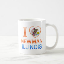 I Love Newman, IL Mugs