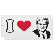 I Love Newt Gingrich rack cards by GingrichShirts I Love Newt Gingrich rack cards