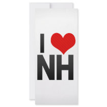 I Love NH Personalized Rack Card