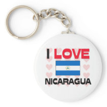 I Love Nicaragua Key Chain