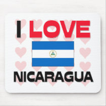 I Love Nicaragua mousepads