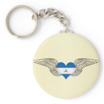 I Love Nicaragua -wings Key Chains