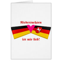 I Love Niedersachsen ist mir lieb cards by Vexillophile I Love Niedersachsen ist mir lieb cards