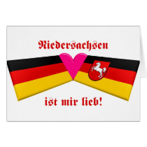 I Love Niedersachsen ist mir lieb cards by Vexillophile I Love Niedersachsen ist mir lieb cards