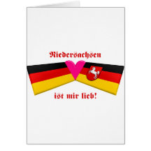 I Love Niedersachsen ist mir lieb Greeting Cards