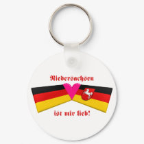 I Love Niedersachsen ist mir lieb keychains by Vexillophile I Love Niedersachsen ist mir lieb keychains