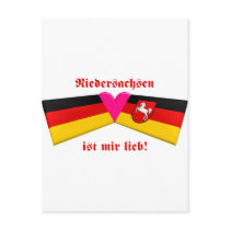 I Love Niedersachsen ist mir lieb postcards by Vexillophile I Love Niedersachsen ist mir lieb postcards