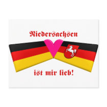 I Love Niedersachsen ist mir lieb postcards by Vexillophile I Love Niedersachsen ist mir lieb postcards