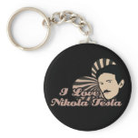 I Love Nikola Tesla keychains