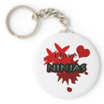 I Love Ninjas Keychain