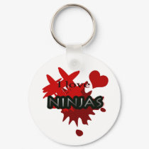 I Love Ninjas Keychain