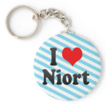I Love Niort, France. J'Ai L'Amour Niort, France Keychain