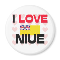 I Love Niue magnets by tshirtshirts I Love Niue magnets