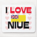 I Love Niue mousepads