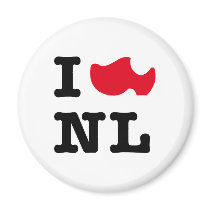 I love NL, I love Holland Fridge Magnets