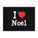 I love Noel heart T-Shirt postcards by funnycustomtshirts I love Noel heart T-Shirt postcards