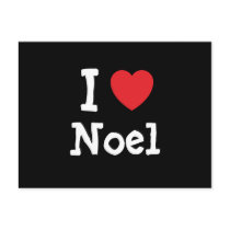 I love Noel heart T-Shirt postcards
