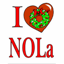 I Love NOLA Christmas photo sculptures by figstreetstudio I Love NOLA Christmas photo sculptures
