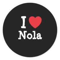 I love Nola heart T-Shirt stickers by funnycustomtshirts I love Nola heart T-Shirt stickers