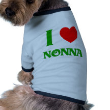 I  Love Nonna Dog T Shirt