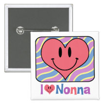 I Love Nonna Pinback Buttons