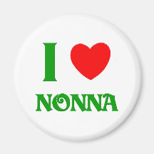 I Love Nonna Refrigerator Magnet