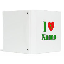 I Love Nonno (Italian Grandfather) Vinyl Binder
