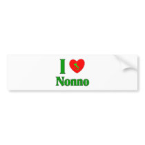 I Love Nonno (Italian Grandfather) Bumper Sticker