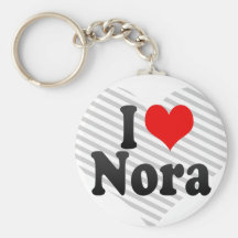 I love Nora Key Chain