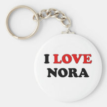 I Love Nora Key Chain