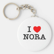 I Love Nora Keychains
