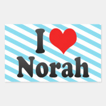 I love Norah Stickers