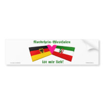 I Love Nordrhein-Westfalen ist mir lieb bumper stickers