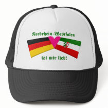 I Love Nordrhein-Westfalen ist mir lieb hats by Vexillophile I Love Nordrhein-Westfalen ist mir lieb hats