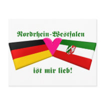 I Love Nordrhein-Westfalen ist mir lieb postcards by Vexillophile I Love Nordrhein-Westfalen ist mir lieb postcards