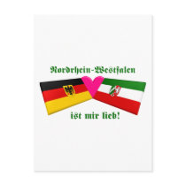I Love Nordrhein-Westfalen ist mir lieb postcards by Vexillophile I Love Nordrhein-Westfalen ist mir lieb postcards