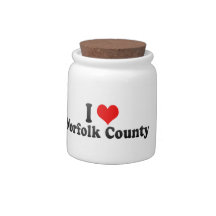 I Love Norfolk County, Canada Candy Jar