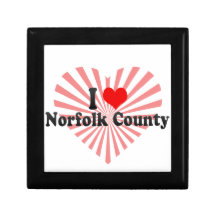 I Love Norfolk County, Canada Keepsake Box
