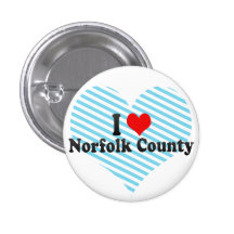 I Love Norfolk County, Canada Pinback Button