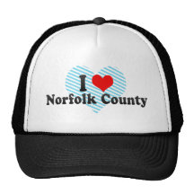 I Love Norfolk County, Canada Trucker Hats