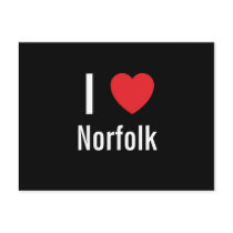 I love Norfolk postcards by funnycustomtshirts I love Norfolk postcards