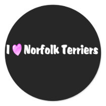 I Love Norfolk Terriers stickers by mrscookiedog I Love Norfolk Terriers stickers