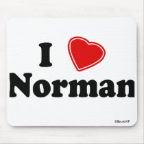 I Love Norman Mouse Pad