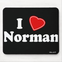 I Love Norman Mousepads